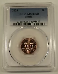 2024 Lincoln Shield Cent PCGS MS68RD, Free Shipping - Picture 1 of 4