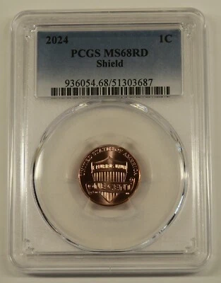 2024 Lincoln Shield Cent PCGS MS68RD, Free Shipping - Image 1 of 4