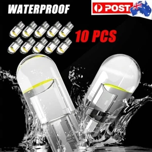 10 PCS White T10 194 168 W5W COB Waterproof Bright Wedge Interior LED Light Bulb - Picture 1 of 12