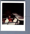 Found Color Polaroid P+7366 Girl Sitting In Airplane Amusement Ride
