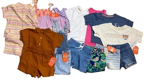 NEW HUGE lot summer clothes GIRL 4-5 & 5 shorts tops sets dress - Picture 1 of 15