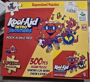 Kool-aid Retro Jammers Rock-a-dile Rosso Puzzle 300 Pezzi Sigillato - Foto 1 di 2