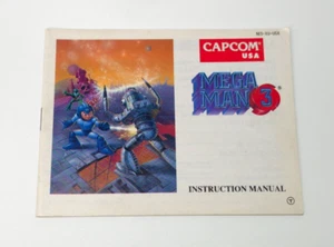 Mega Man 3 Nintendo NES Instruction Booklet Manual USA - Imagen 1 de 4