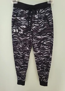 Under Armour UA Boy's Pennant Woven Cargo Camo Printed Pants Joggers Size XS New - Imagen 1 de 8