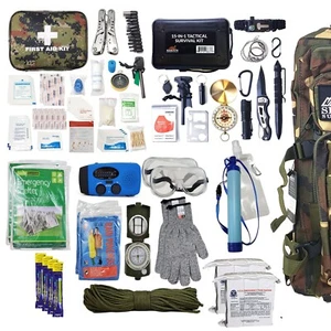 Vital 72 Stunden Notfall Survival Bug Out Tasche - 72 Stunden Set mit Nahrung & Wasser für 2 - Bild 1 von 76