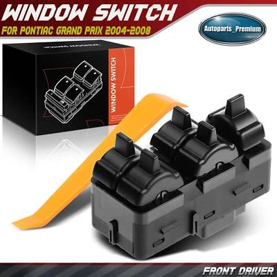 Interruptor de ventana eléctrica para Pontiac Grand Prix 2004-2008 sedán 5 botones delantero izquierdo Foto 1 de 4