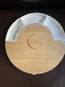 Charcuterie Board 13" P&G Branded Removable Trays, Small Drawer W/utensils - NEW - Picture 1 of 4