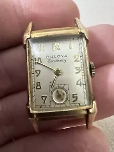 BULOVA EXCELLENCY, Vintage circa 1940s, 10K GF, Men's Watch - $7K APR w/ COA!!!! - Picture 1 of 8