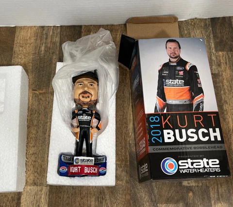 KURT BUSCH 2018 TEXAS MOTOR SPEEDWAY STATE WATER HEATERS BOBBLEHEAD Cover