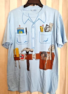 Maglietta Vintage Handyman Tifoso Atletico 1981 Novità Halloween XL USA Hanes - Foto 1 di 5