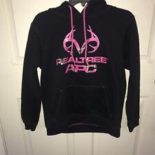 Realtree APC Hooded Sweatshirt Girls Size Medium w/Pink Accents