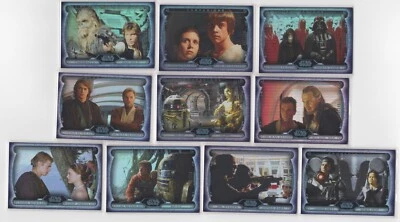 2015 Topps Star Wars Masterwork 10 Card Companions Rainbow Foil Set C1 C10 /299 - Image 1 of 2