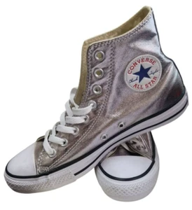 Converse Chucks Sneaker All Star Taylor High Turnschuhe Silber / Weiß Gr. 40 - Bild 1 von 5