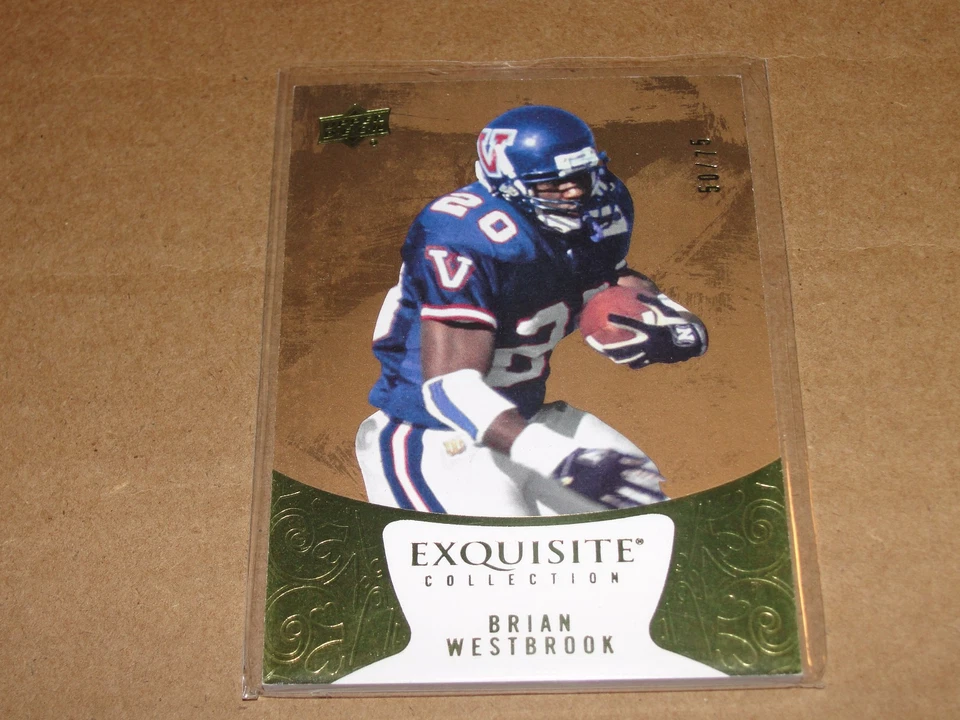 2014 Exquisite BRIAN WESTBROOK #11 College Gold/75 Philadelphia EAGLES Villanova - Image 1 of 2