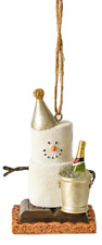 S'more with Champagne Ornament "Happy New Year