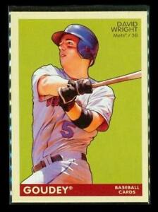2009 UPPER DECK GOUDEY Baseball Trading Card #125 DAVID WRIGHT New York Mets