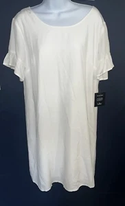NWT Lulus Ivory Shift Dress Oversized Loose Fit  Medium - Picture 1 of 2
