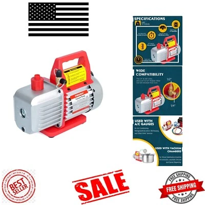 Kit de bomba de vacío compacta de 4,5 CFM - Ideal para aplicaciones automáticas de CA y HVAC Foto 1 de 4
