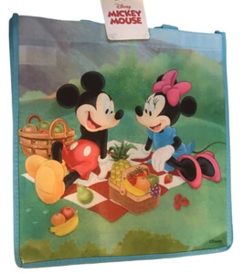 Disney Mickey & Minnie Mouse Tote Reusable Shopping Bag Gift Bag w/ Handles - Picture 1 of 2
