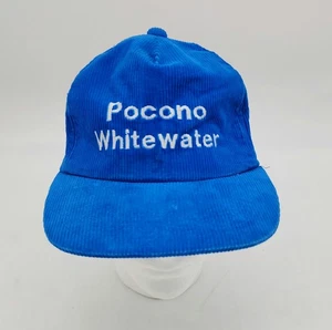 Pocono Mountains VTG Snapback Corduroy Hat Pocono White Water  - Picture 1 of 8