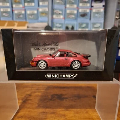 Minichamps 430 069108 1990 Porsche 911 Turbo Metallic Red - 1 of 4,416pcs - 1.43 - Image 1 of 4