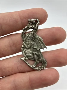 Vintage Gallo Peltro Decorazione Natalizia Drago Candy Cane E Vincent 1993 2" - Foto 1 di 5