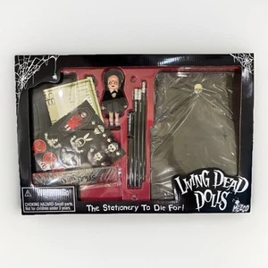 Mezco Living Dead Doll Stationary Set w/ 4" Sadie doll Pencils Ruler Case NEW - Picture 1 of 4