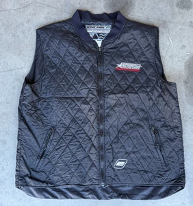 Gilet trapuntato uomo taglia XL Wave Rave fodera nero full zip ricamato attacco MAMMUT - Foto 1 di 6