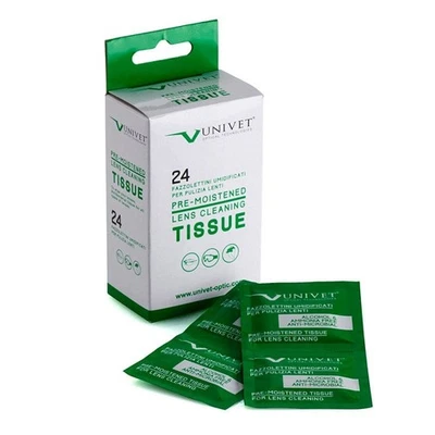 Safety Glasses Cleaning Wipes Pre-Moistened for Goggles, Visors, Specs by Univet