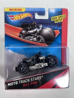 2013 Hot Wheels Moto трек звезды Bat-pod с Batman Rider DC очень редкая - Изображение 1 из 2
