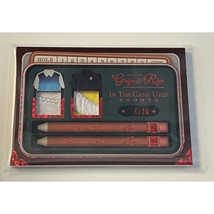 Bubba Watson Matt Kuchar* - 2022 Leaf In The Game Used ITG GRIP & RIP Glove 4/20 - Bild 1 von 2