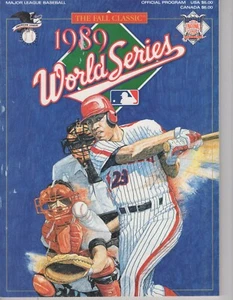 1989 WORLD SERIES PROGRAM "THE FALL CLASSIC" - ATHLETICS vs GIANTS - MVP STEWERT - Picture 1 of 1