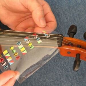 Apprendre le violon plus vite avec autocollant tableau d'intonation par touche p