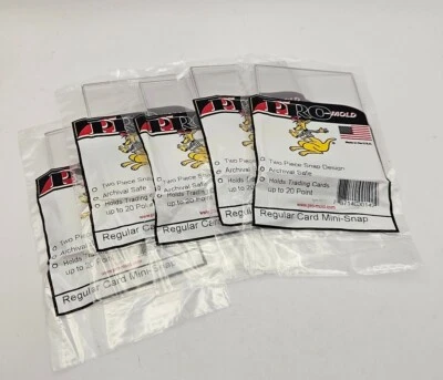 (5) Pro-Mold Regular UV Mini Snap Card Holder Original PC1 Fits Storage Boxes Foto 1 de 4