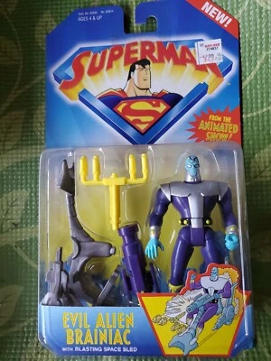 Figura de acción Kenner 1996 Brainiac: Superman Evil Alien: NUEVA: De colección  Foto 1 de 4