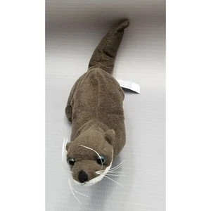 Vintage B J Toy Co 13" Long Brown River Otter Cute Plush Stuffed Animal Toy - Picture 1 of 7