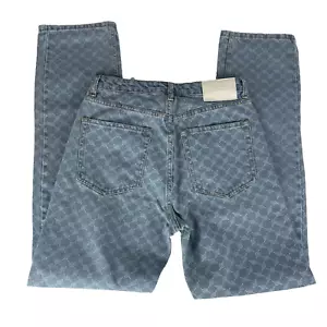 Daily Paper Monogram Denim Blue Munir Pants Jeans Size Small - Picture 1 of 8