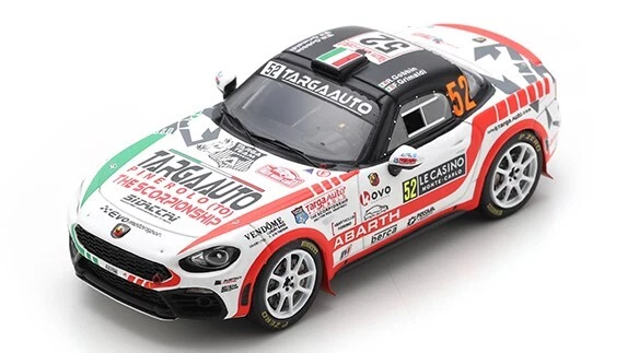 SPARK MODEL S6704 ABARTH 124 N.52 MONTE CARLO 2022 R.GOBBIN-F.GRIMALDI 1:43 - Immagine 1 di 1