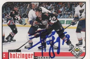 BRIAN HOLZINGER FIRMADO 1998-99 ELECCIÓN UD #21 - SABLES BÚFALO - Imagen 1 de 1