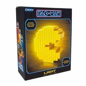 Pac Man Pixelated Night Light Mood Lamp USB Motion Sensor Plays Pac-Man SOUNDS!! - Picture 1 of 4