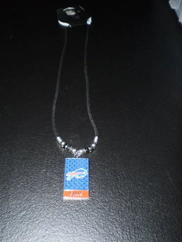 Buffalo Bills   NFL Licensed  Diamond Plate Rope Necklace, 20-Inch Cover