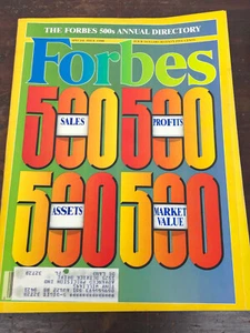 Vintage Forbes Special Issue 1988 Magazine - 500s Annual Directory - Picture 1 of 3
