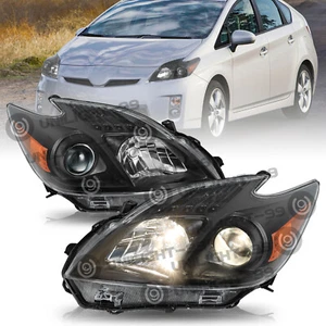 For 2012-2015 Toyota Prius Headlights Headlamps Halogen Type Set L+R Pair - Picture 1 of 19