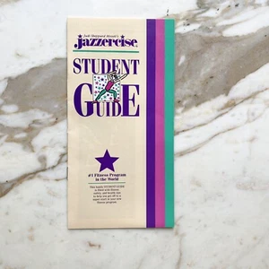 Vintage 1980s JAZZERCISE Student Guide Fitness Exercise Pamphlet Brochure Retro - Picture 1 of 3