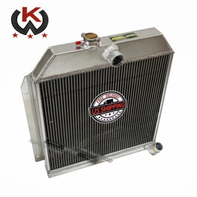 Aluminum Radiator For 1949-1952 Plymouth Dodge Chrysler DeSoto WR Straight 6 MT - Image 1 of 4