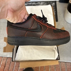 Nike Air Force 1 Retro 'Halloween' Skull Skeleton HV2016-001 Black Crimson 11.5 - Picture 1 of 5