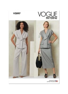 Vogue SEWING PATTERN V2097 Misses' Top, Skirt & Trousers 6-14 Or 16-24 - Picture 1 of 8