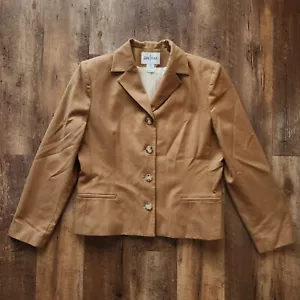 Christina 100% Wolle Blazer Jacke braun/hellbraun - Damen 14 - Bild 1 von 7