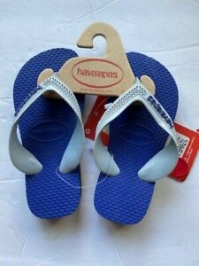 Havaianas Kids Marine Blue Flip Flop Authentic NWT Size 9C