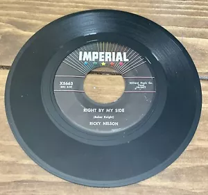 Ricky Nelson Right By My Side/Young Emotions 7"-Single - 45 1/min VINYLSCHALLPLATTE - Bild 1 von 2